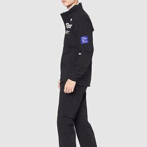 Descente Golf Rain Jacket Suit Seam Sealed Convertible Sleeves Size Large